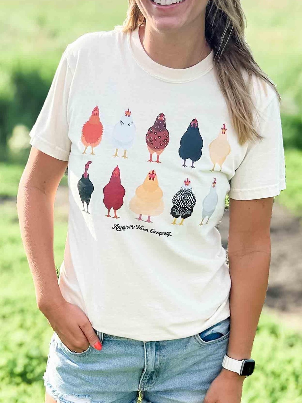 Comfort Colors American Farm Company AFC Chickens Tee